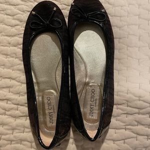 Jimmy Choo metallic flats sz37.5
